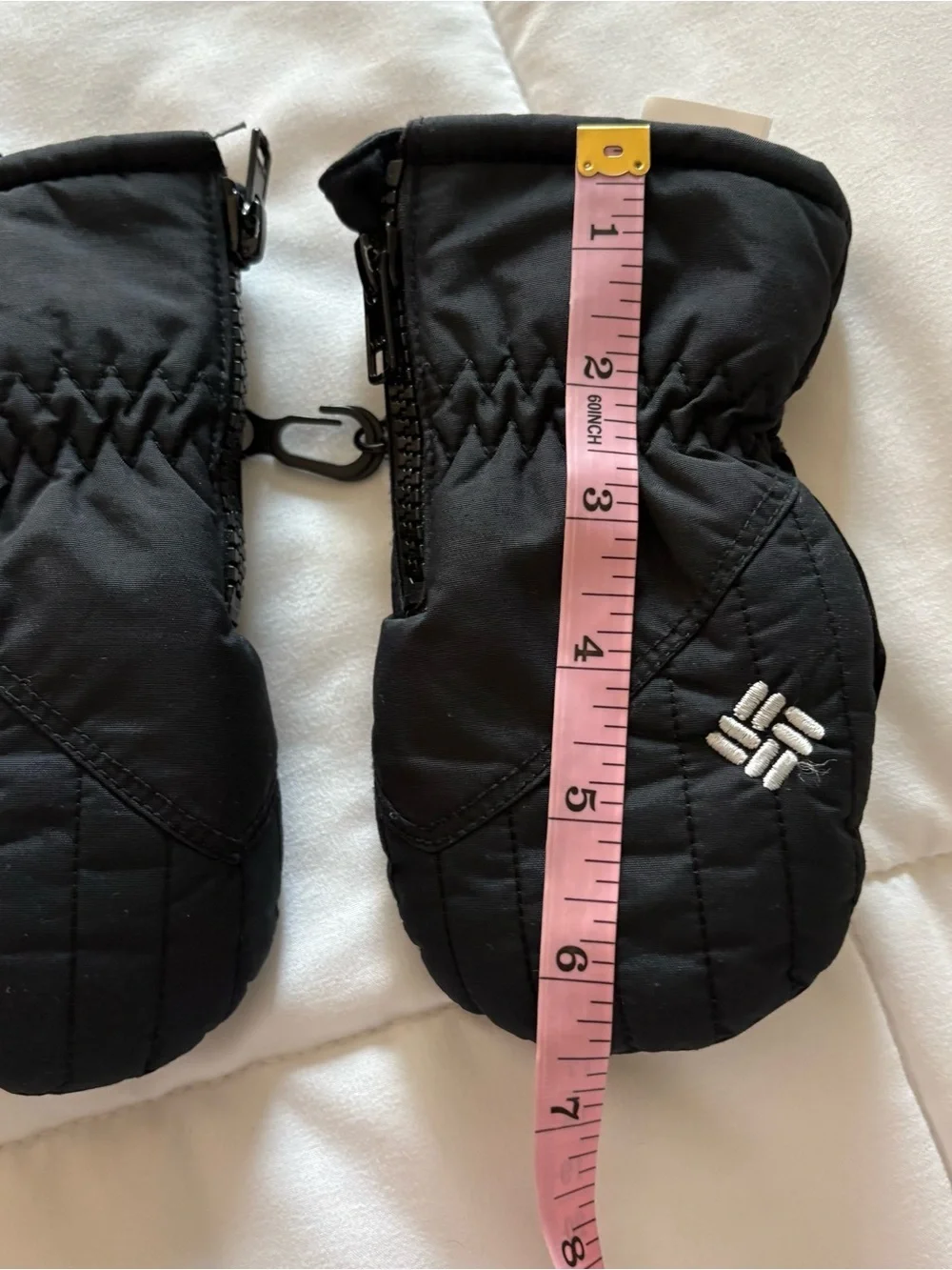 Columbia Kids Black Quilted Waterproof Ski Mittens